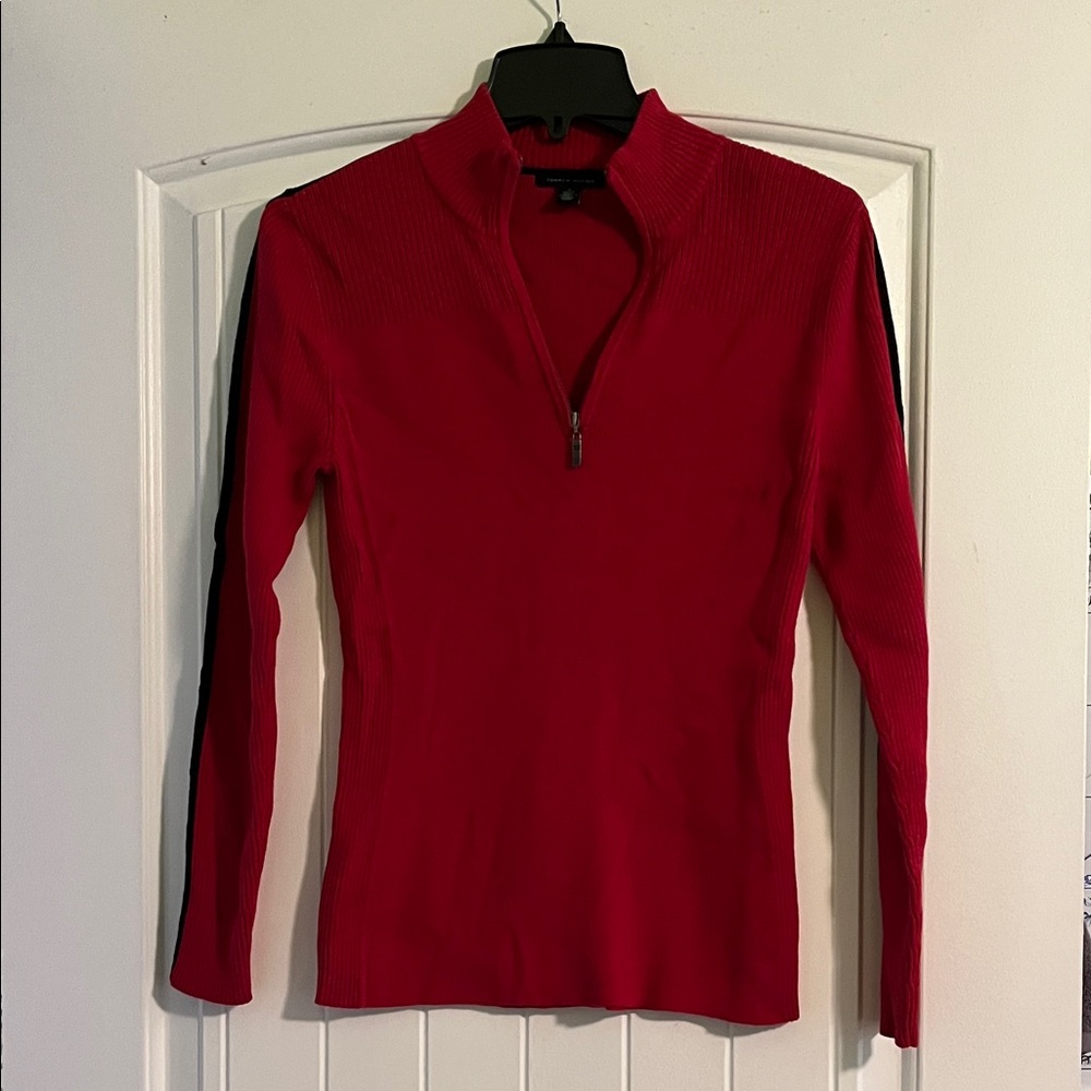 Tommy Hilfiger Red Knit Sweater